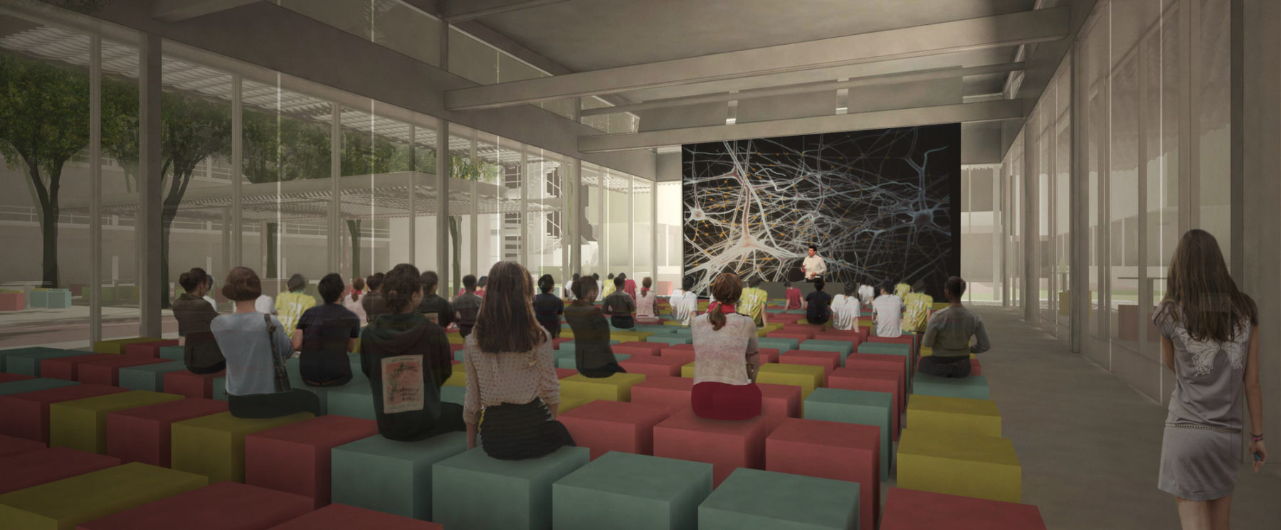 rendering of lecture hall