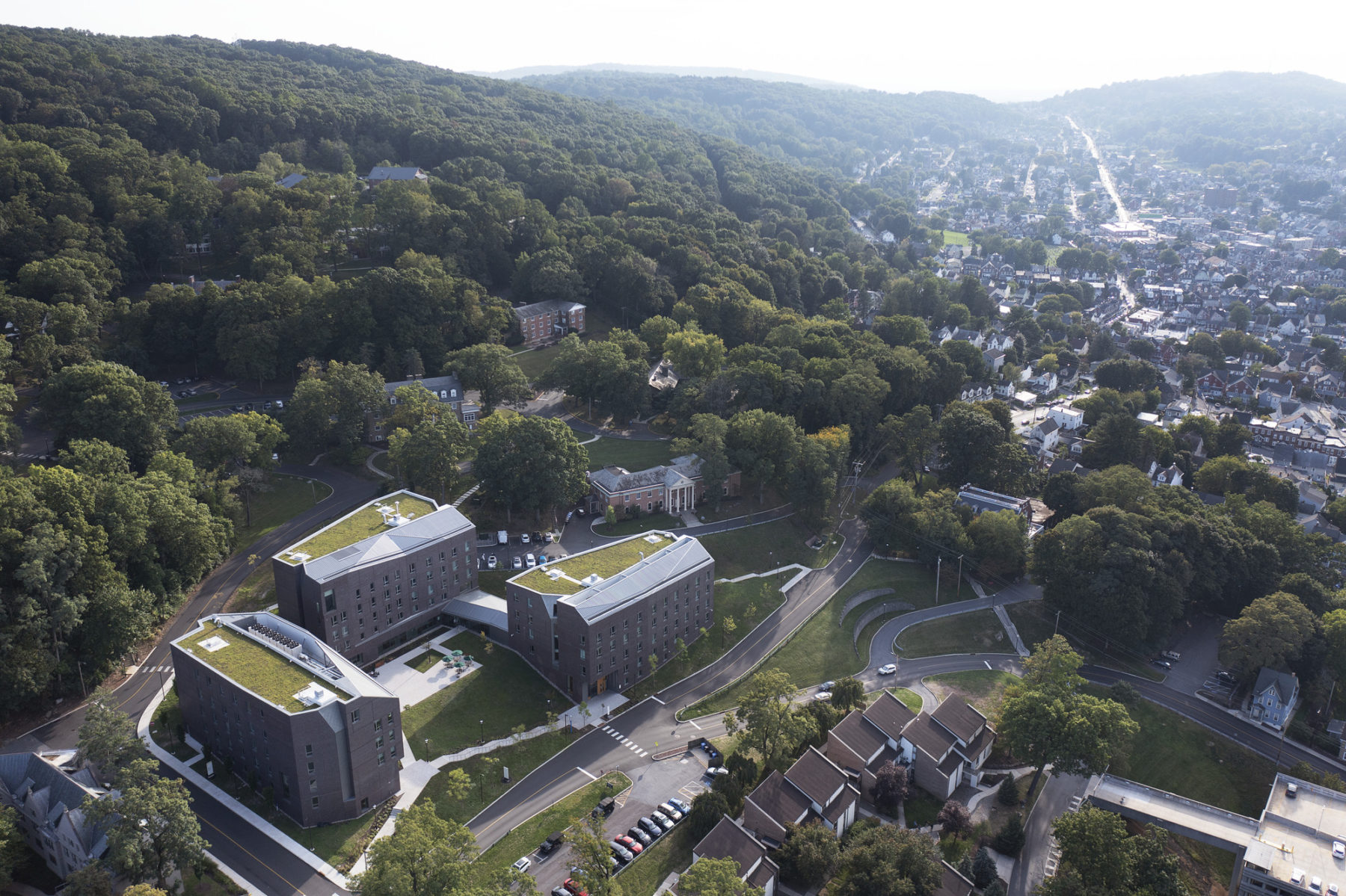 aerial view of new residential complex