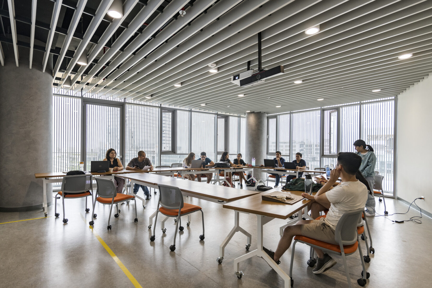 photograph of interior classroom